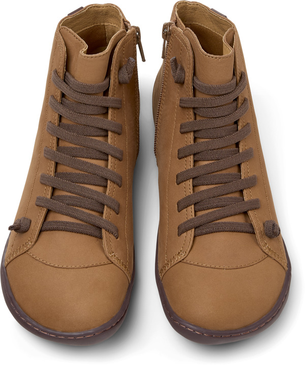 CAMPER Peu - Μποτάκια Για Γυναικεία - Καφέ, Μέγεθος 38, Suede - 5