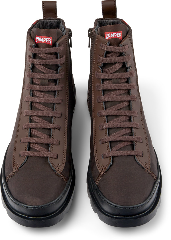  CAMPER Brutus PrimaLoft® - Μποτάκια Για Γυναικεία - Καφέ, Μέγεθος 38, Cotton fabric/Smooth leather - 5