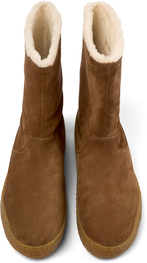  CAMPER Peu Terreno - Μπότες Για Γυναικεία - Καφέ, Μέγεθος 36, Suede - 5
