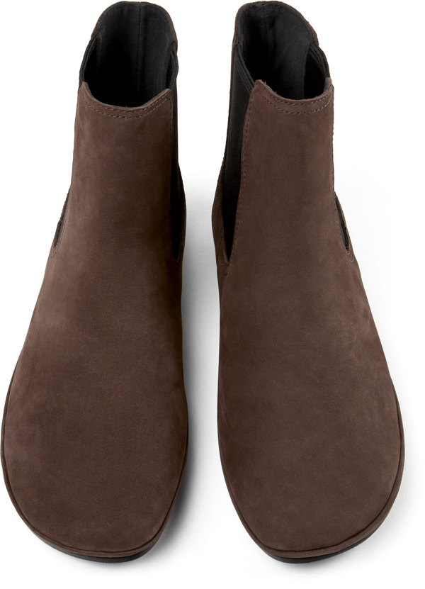  CAMPER Right - Μποτάκια Για Γυναικεία - Καφέ, Μέγεθος 35, Suede - 5