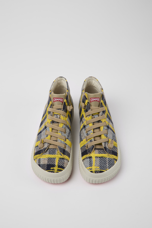 CAMPER Peu Roda - Sneakers For Women - Beige,Yellow, Size 37, Cotton Fabric