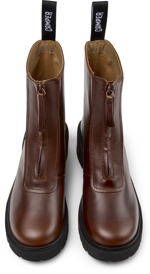  CAMPER Milah - Μποτάκια Για Γυναικεία - Καφέ, Μέγεθος 38, Smooth leather - 5