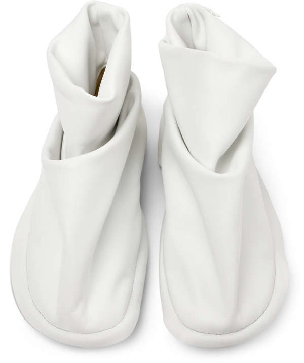  CAMPER Camper x ISSEY MIYAKE - Peu Form - Μποτάκια Για Γυναικεία - Λευκό, Μέγεθος 38, Smooth leather - 5