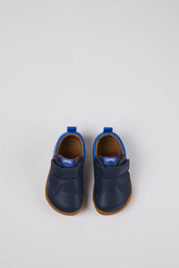 CAMPER Peu - Sneakers Voor Firstwalkers - Blauw, Maat 23, Smooth Leather