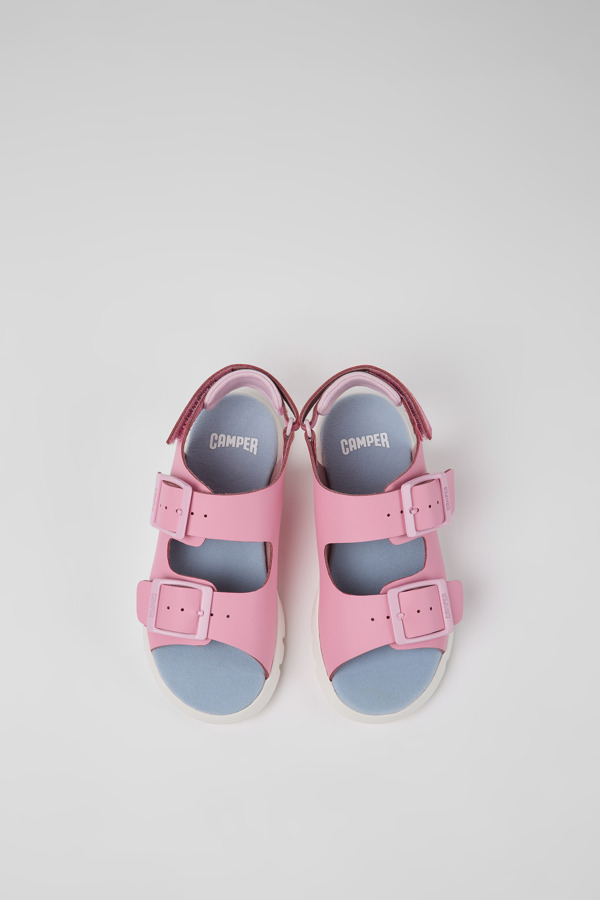 CAMPER Oruga - Sandals For Girls - Pink, Size 33, Smooth Leather