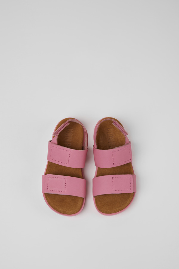 CAMPER Brutus Sandal - Sandals For Girls - Pink, Size 34, Smooth Leather