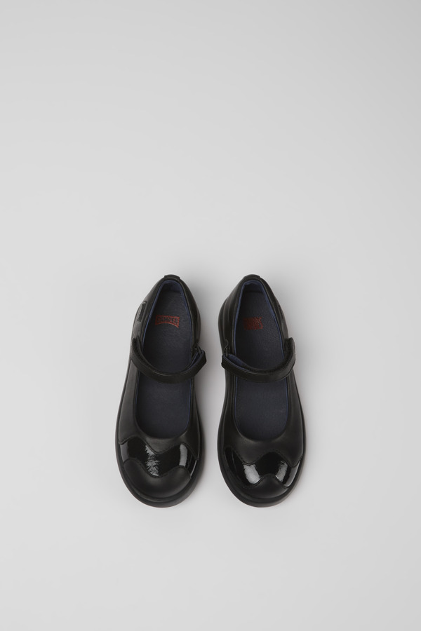 CAMPER Twins - Ballerinas For Girls - Black, Size 31, Smooth Leather