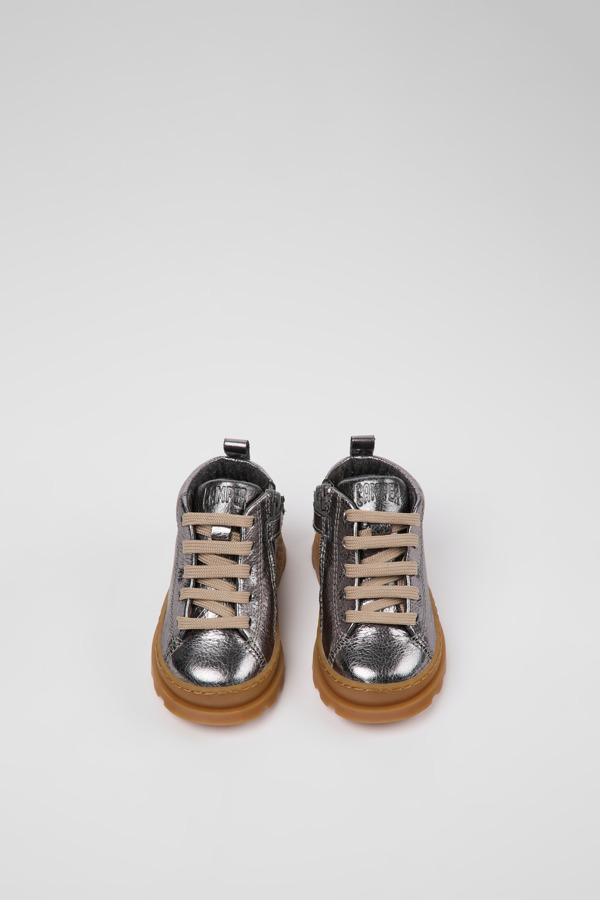 CAMPER Brutus - Laarzen Voor Firstwalkers - Grijs, Maat 24, Smooth Leather