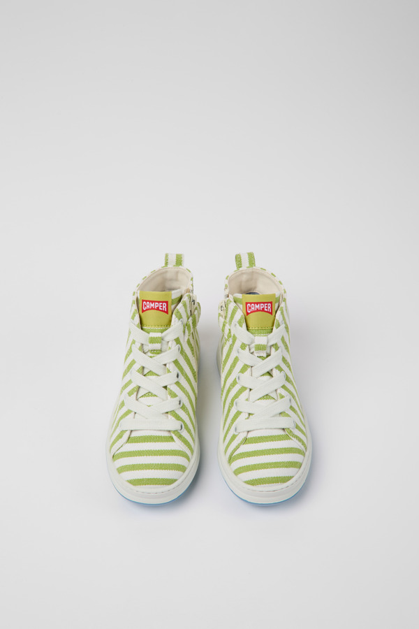 CAMPER Runner - Sneaker Für Mädchen - Weiß,Grün, Größe 25, Textile
