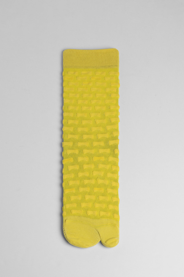 CAMPERLAB Hastalavista Socks - Unisex Socks - Yellow, Size M, Cotton Fabric