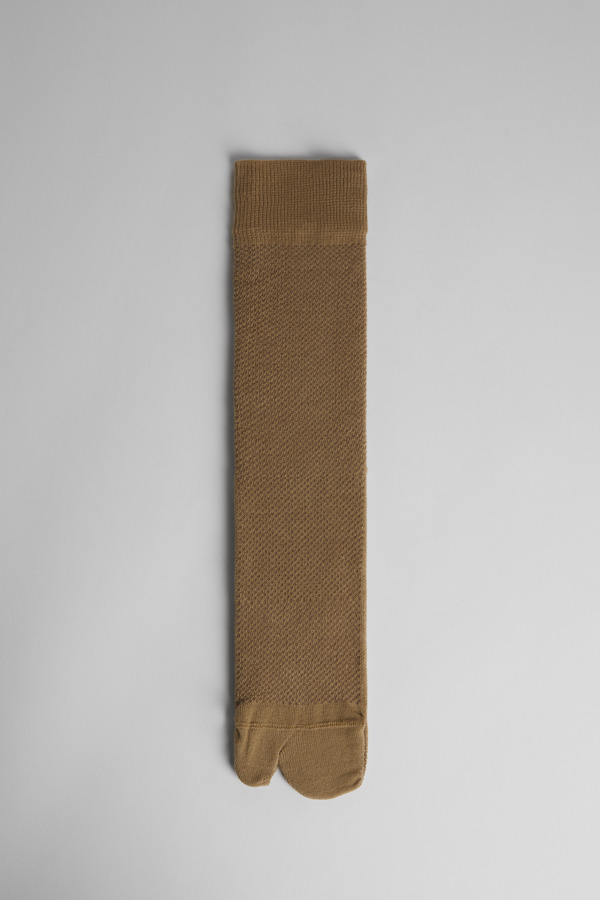 CAMPERLAB Hastalavista Socks - Unisex Chaussettes - Beige, Taille M, Tissu En Coton