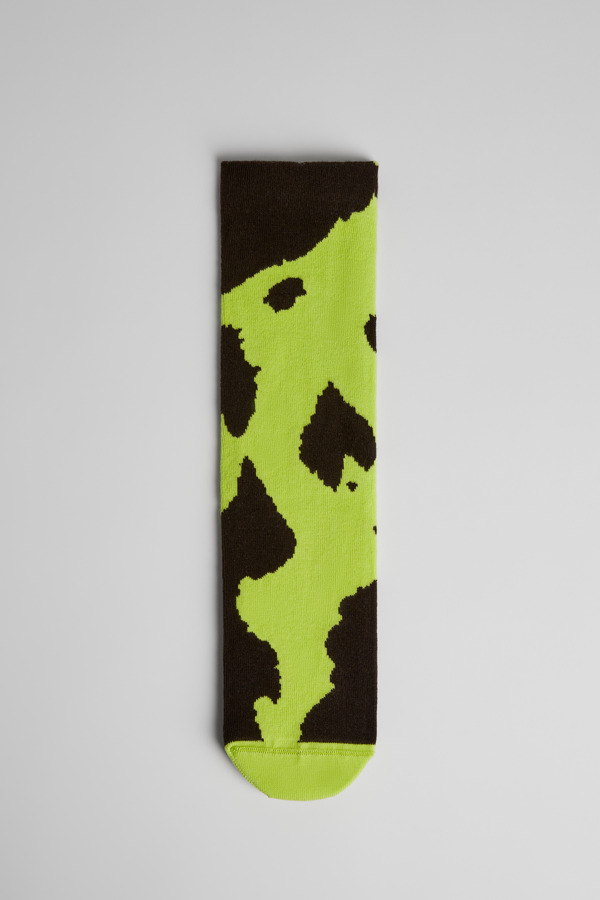 CAMPERLAB Spandalones Sox - Unisex Socks - Brown,Green, Size M, Cotton Fabric