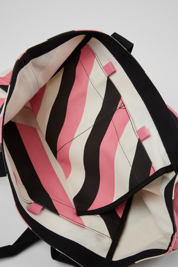 CAMPER Ado - Unisex Τσάντες & πορτοφόλια - Μαύρο,Ροζ,Λευκό, Μέγεθος , Cotton Fabric