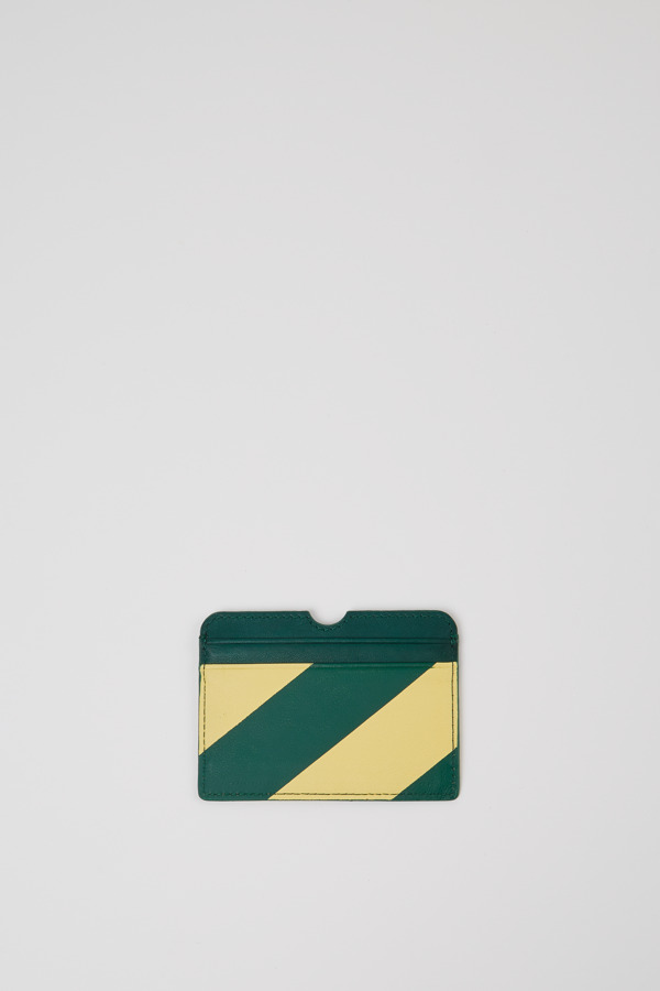 CAMPER Mosa - Unisex Wallets - Green,Yellow, Size , Smooth Leather