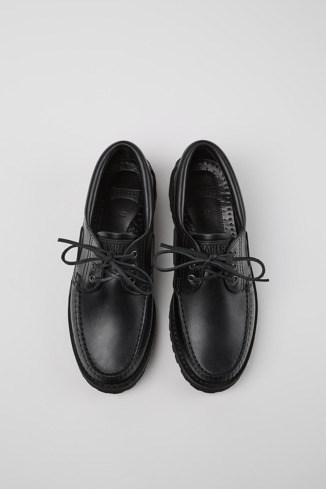 Nautico Zwarte bootschoen voor heren