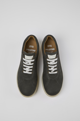 Pelotas Sneaker Oxford de nubuc de color gris per a home