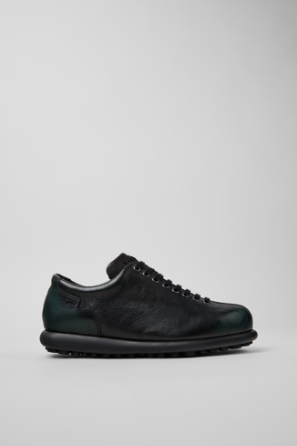Side view of Twins Multicolor Leather Shoes for Men.