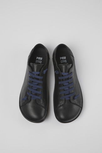 Overhead view of Peu Black casual shoe for men
