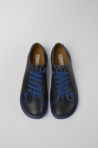 Alternative image of 17665-243 - Peu - Niebieskie skórzane buty męskie