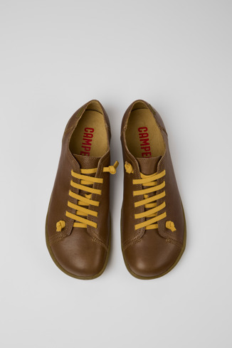 Alternative image of 17665-255 - Peu - Sapatos em couro castanhos para homem