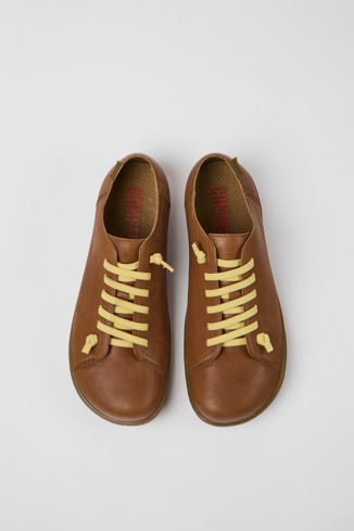 Alternative image of 17665-256 - Peu - Sapatos em couro castanhos para homem