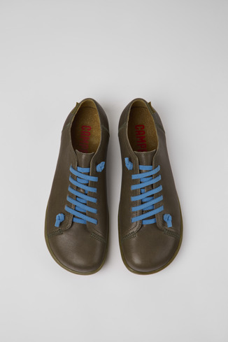Alternative image of 17665-257 - Peu - Chaussures en cuir vert pour homme