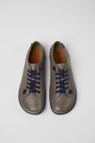 Alternative image of 17665-258 - Peu - Chaussures en cuir gris pour homme