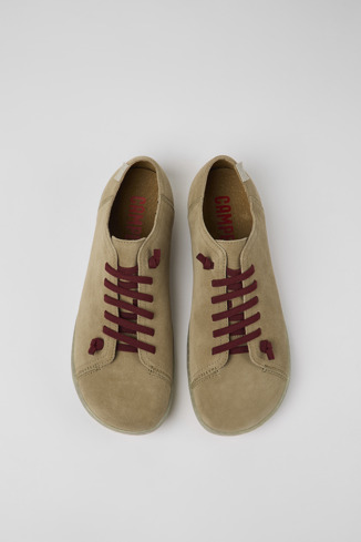 Alternative image of 17665-259 - Peu - Sapatos em nobuck beges para homem