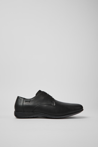 Side view of Mauro Black Formal Shoes for Men