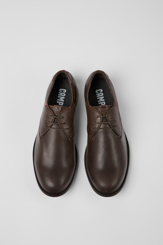 Overhead view of Mil Brown Formal Shoes for Men
