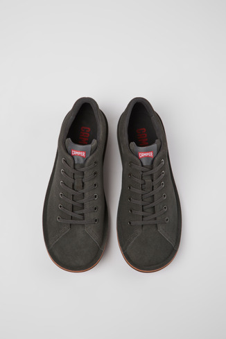 Alternative image of 18648-071 - Beetle - Dark gray nubuck shoes for men