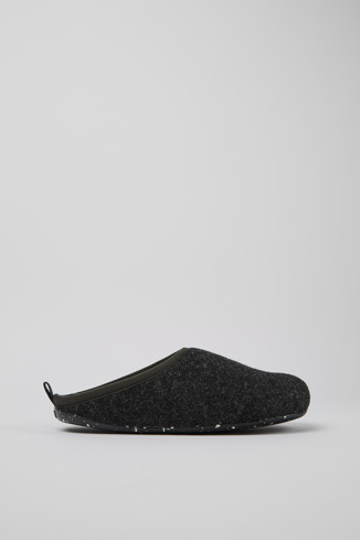 Side view of Wabi Grey Slippers for Men