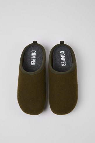 Alternative image of 18811-076 - Wabi - Dark green wool men's slipper