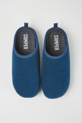 Alternative image of 18811-078 - Wabi - Blue wool men’s slippers