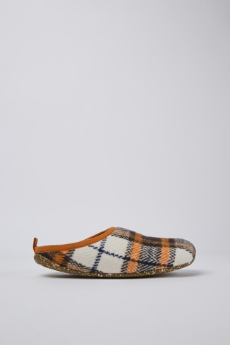 Side view of Wabi Printed recycled cotton men’s slippers