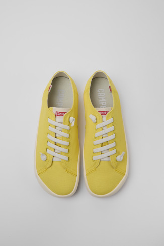 Alternative image of 18869-089 - Peu Rambla - Yellow recycled cotton sneakers for men