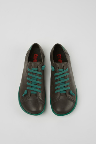 Alternative image of 20848-212 - Peu - Chaussures en cuir gris pour femme