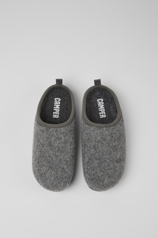 Overhead view of Wabi Grey slippers for Women