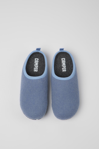 Alternative image of 20889-123 - Wabi - Blue wool slippers for women