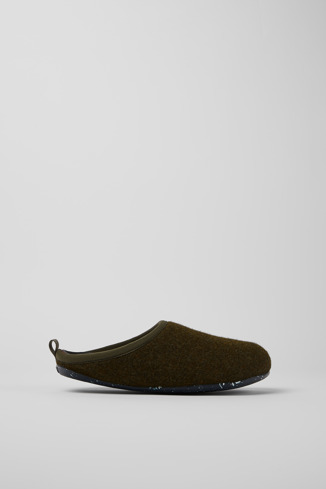 20889-131 - Wabi - Green wool slippers for women