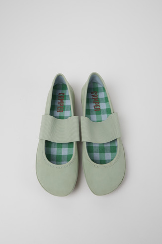 Alternative image of 21595-205 - Right - Zapatos de nobuk verdes para mujer
