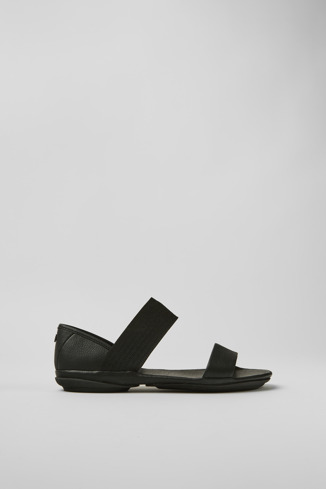 Side view of Right Black Sandals for Women