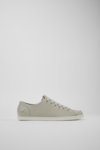 Side view of Uno Gray Sneaker for Women