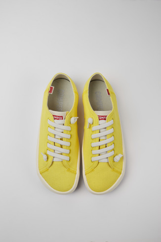 Alternative image of 21897-069 - Peu Rambla - Yellow recycled cotton sneakers for women