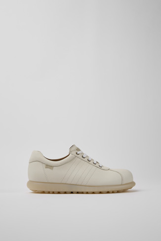 Side view of Pelotas White shoe for women