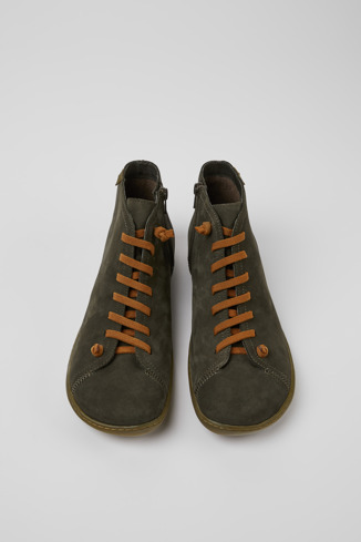 Overhead view of Peu Green ankle boot for men