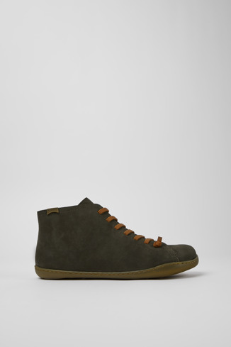 Side view of Peu Green ankle boot for men