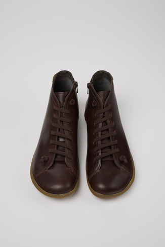 36411-118 - Peu - Brown Leather Ankle Boots for Men.