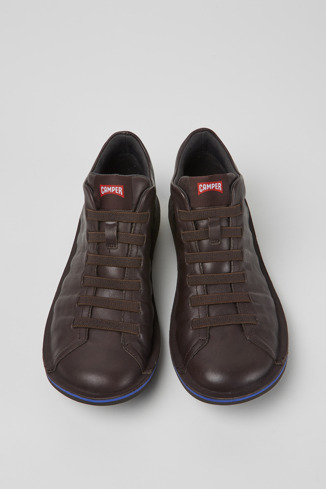 Alternative image of 36678-074 - Beetle - Dark brown leather sneakers