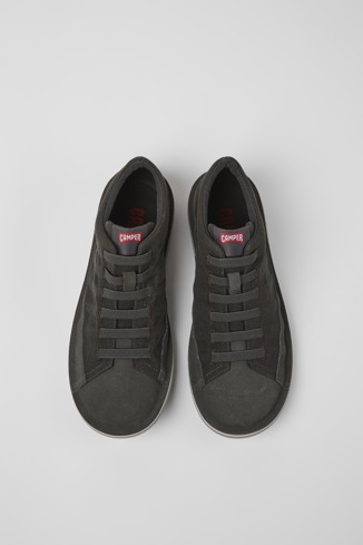 Alternative image of 36791-067 - Beetle - Zapatos grises de tejido y nobuk para hombre